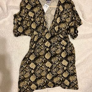 Summer dress animal print